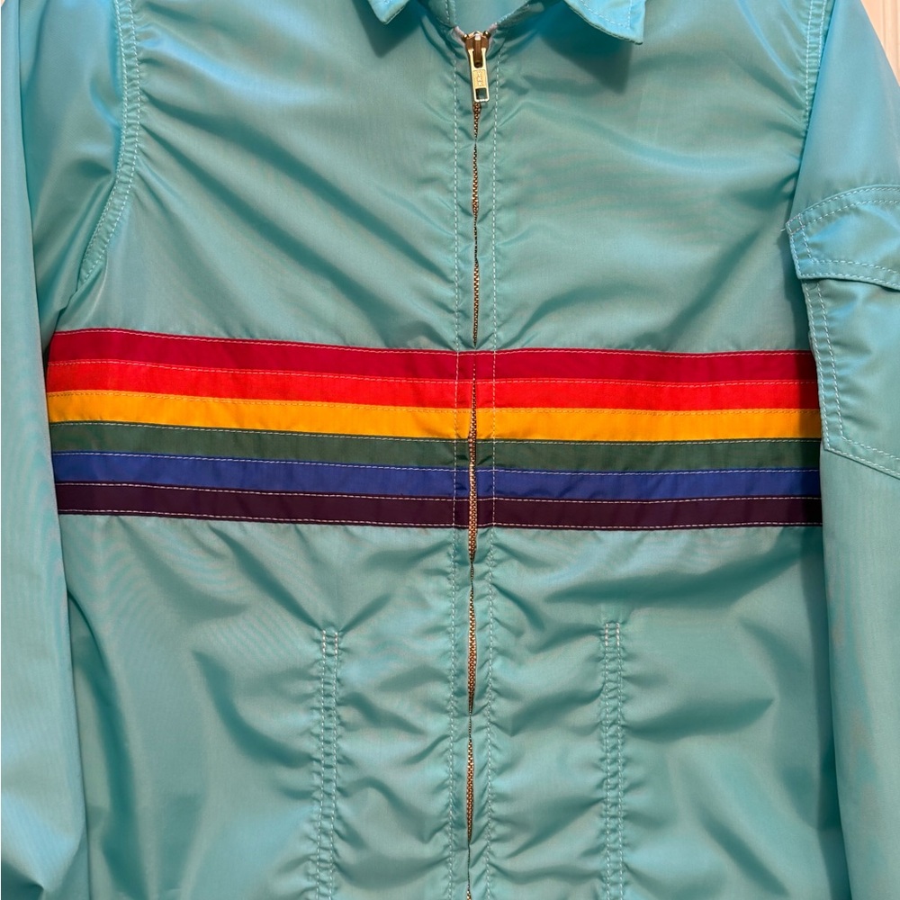 Rainbow Stripe Women's Jacket - Picture 4 of 5
